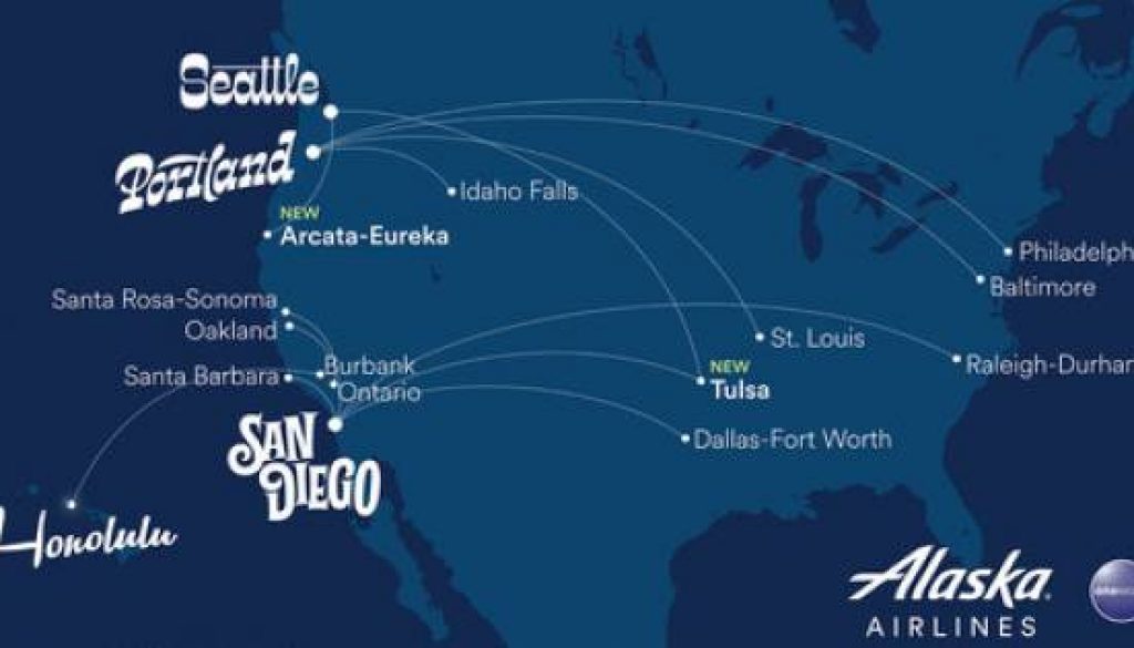Alaska Airlines strengthens commitment to San Diego, Portland and Hawai’i with 13 new routes