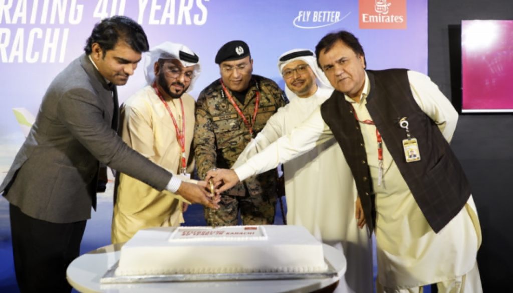 Emirates Showcases Retrofitted B777 with Premium Economy to Celebrate 40th Anniversary to Karachi