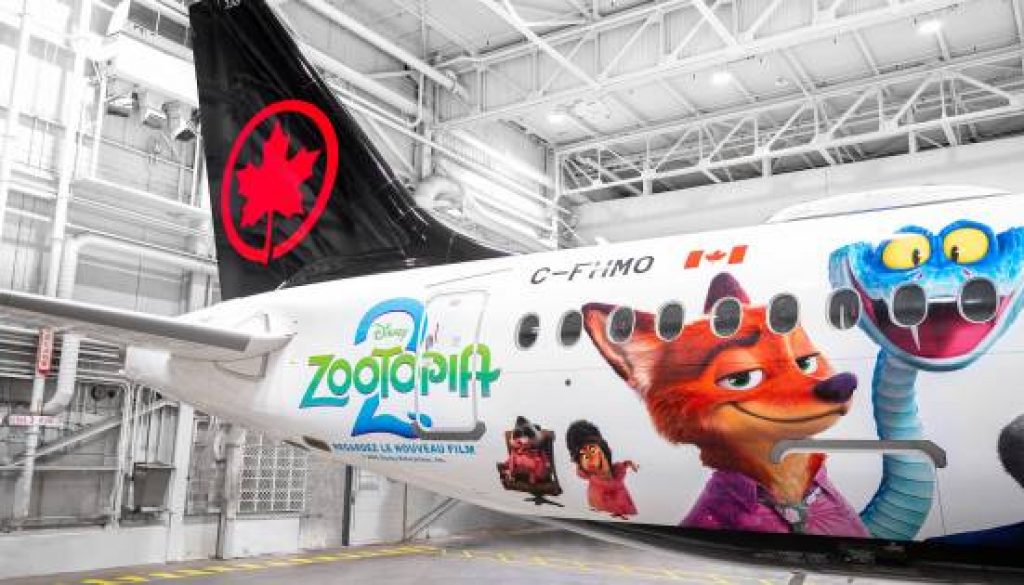 Air Canada Reveals Special Livery in Collaboration with Disney’s “Zootopia 2”