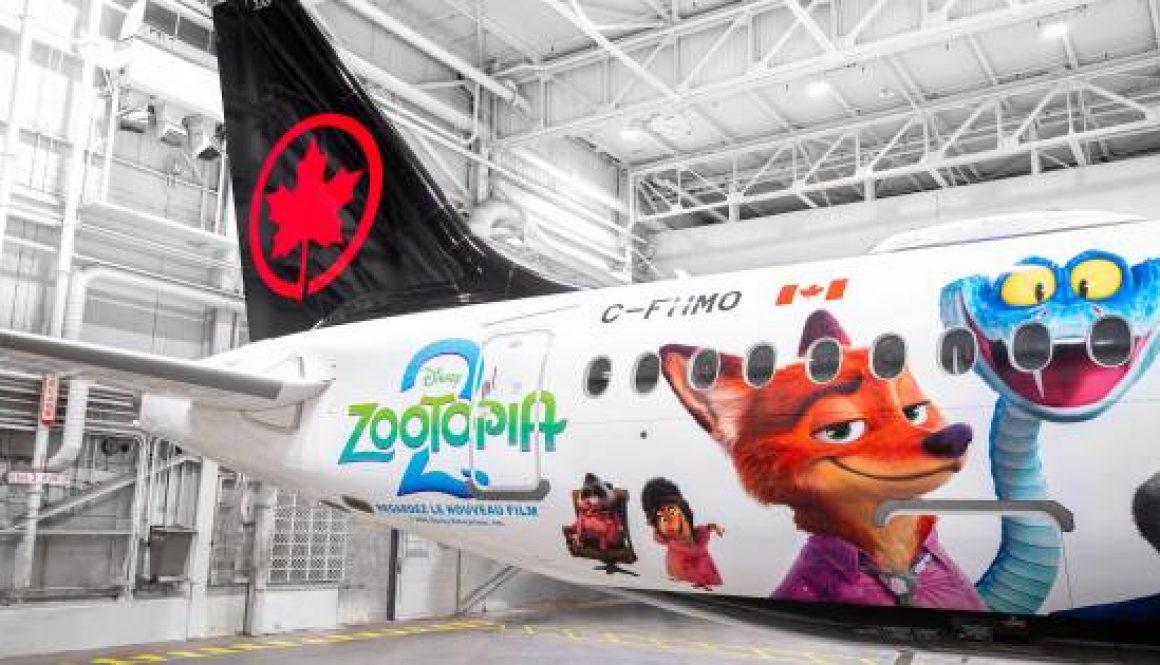 Air Canada Reveals Special Livery in Collaboration with Disney’s “Zootopia 2”