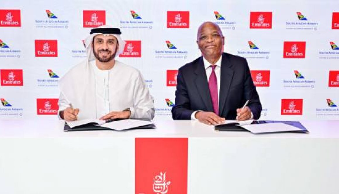 Emirates and South African Airways enhance codeshare agreement, building on 28 years of partnership