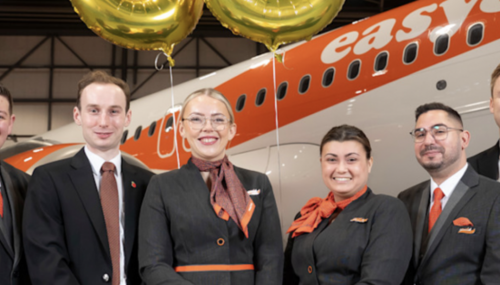 EASYJET CELEBRATES 30TH BIRTHDAY WITH MILESTONE FLIGHT OPERATED ENTIRELY BY 30-YEAR-OLDS
