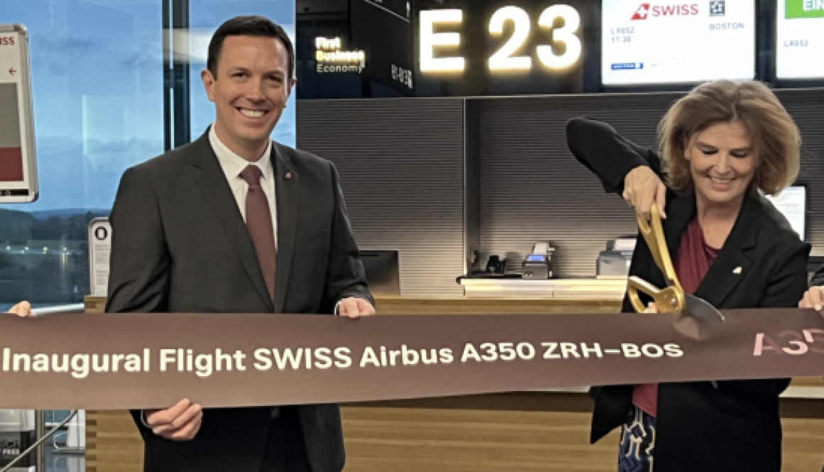 SWISS Airbus A350 takes off for Boston on first full ‘SWISS Senses’ flight