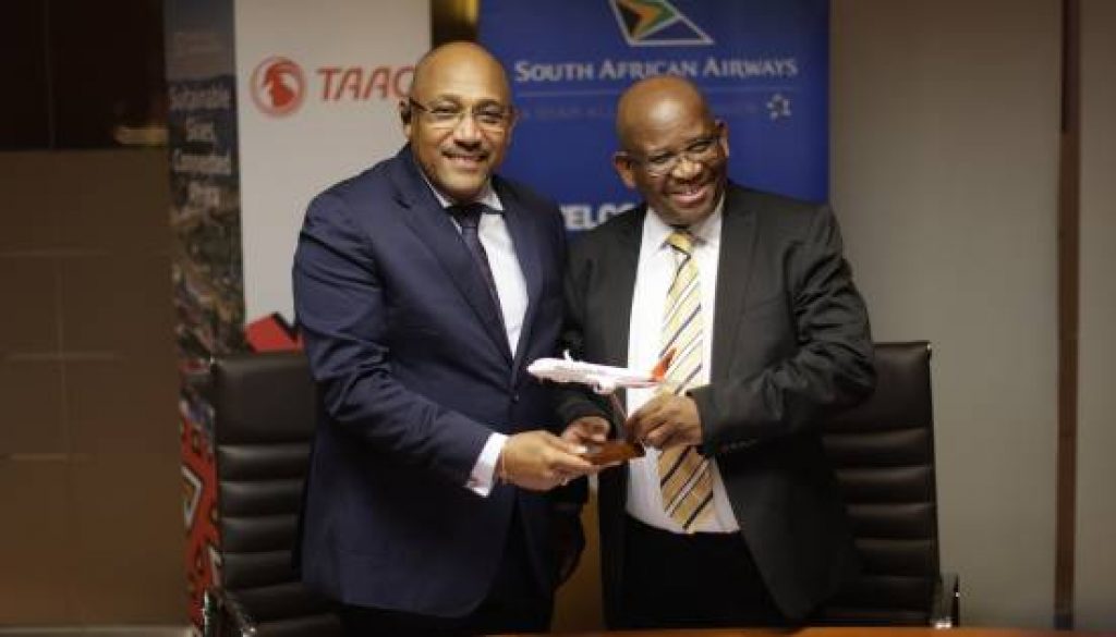 TAAG Angola Airlines and South African Airways (SAA) announce new codeshare agreement