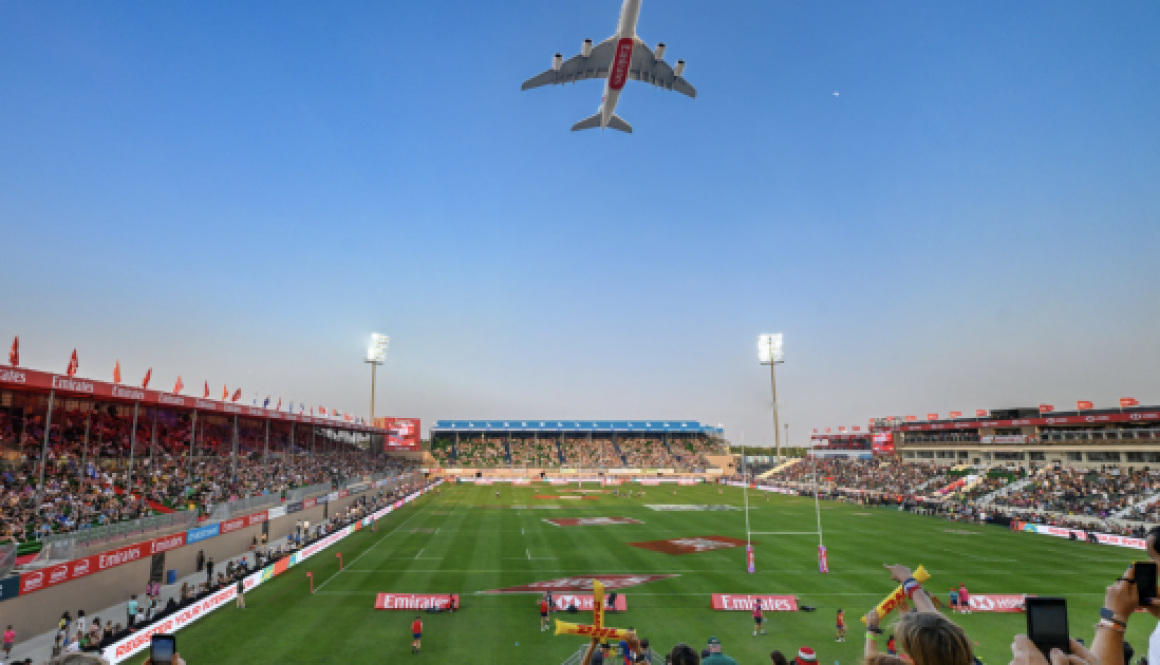 Emirates celebrates 54th Eid Al Etihad with A380 flypast at Emirates Dubai 7s