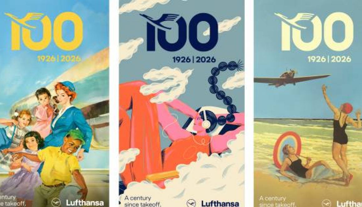 Lufthansa travels through 100 years of brand history with campaign