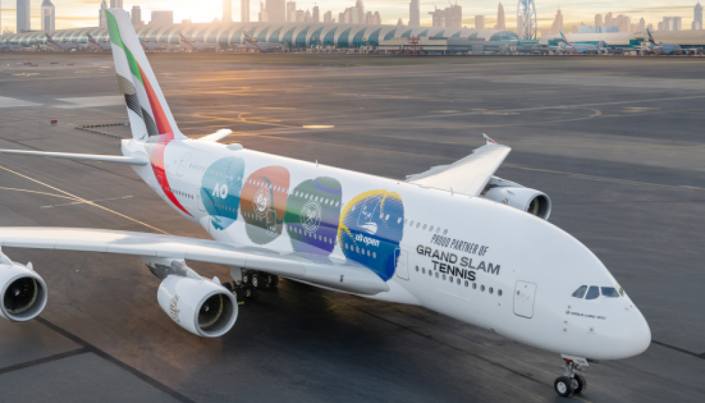Emirates aces the skies with a Grand Slam livery