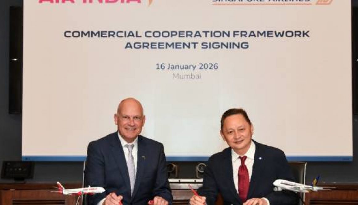 Air India and Singapore Airlines sign commercial cooperation framework agreement