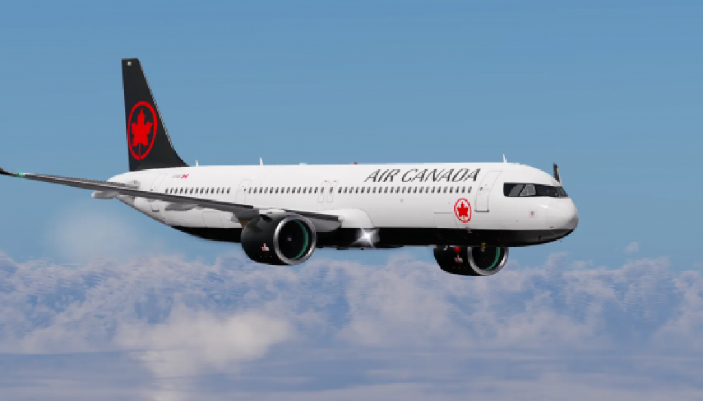 Air Canada’s Airbus A321 XLR, their newest bird, just spread its wings!