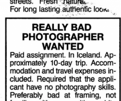 Icelandair Is Recruiting a Really Bad Photographer to Shoot Its New Global Ad Campaign