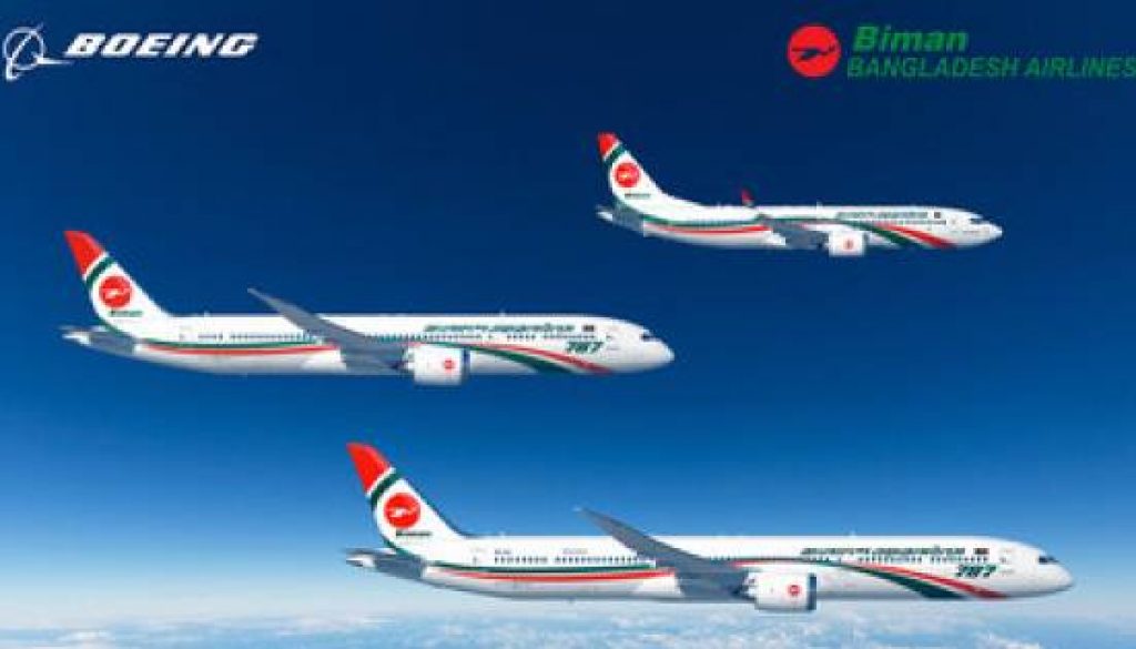 Biman Bangladesh Airlines Orders 14 Boeing 787 Dreamliner and 737 MAX Jets