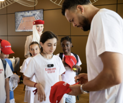 Emirates plays it forward at the Yannick Noah Day at Roland Garros