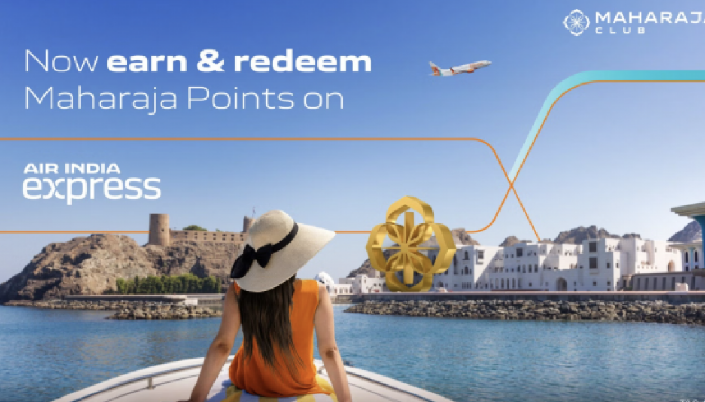 Air India Maharaja Club members can now earn and redeem Maharaja Points on Air India Express flights